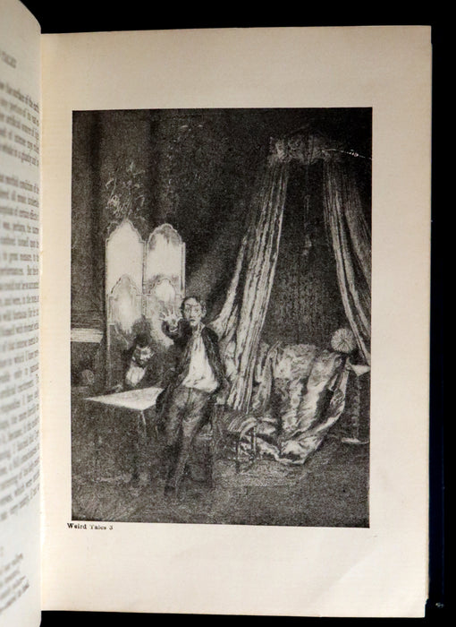 1895 Rare Book - Weird Tales by Edgar Allan POE Illustrated (Black Cat, Pit & Pendulum, Tell-Tale Heart, Gold Bug, ...).