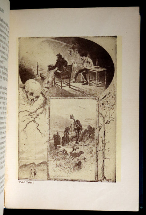 1895 Rare Book - Weird Tales by Edgar Allan POE Illustrated (Black Cat, Pit & Pendulum, Tell-Tale Heart, Gold Bug, ...).