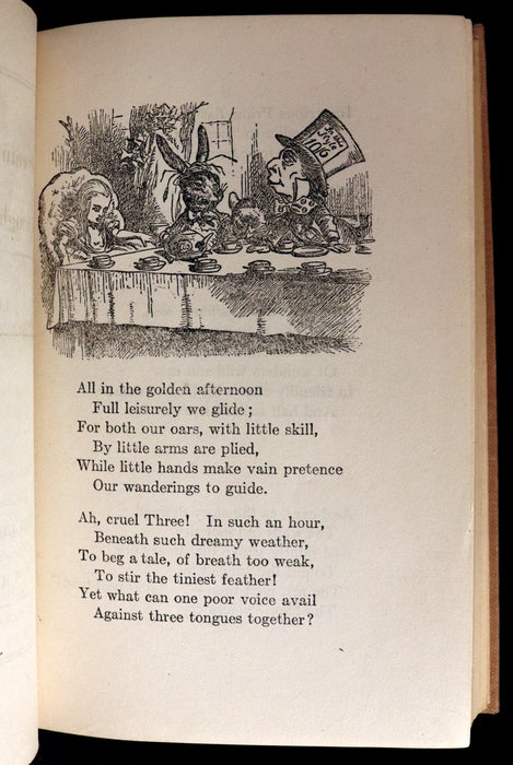 1900 Rare Donohue Edition - Alice's Adventures in Wonderland & Through the Looking-Glass by Lewis Carroll.