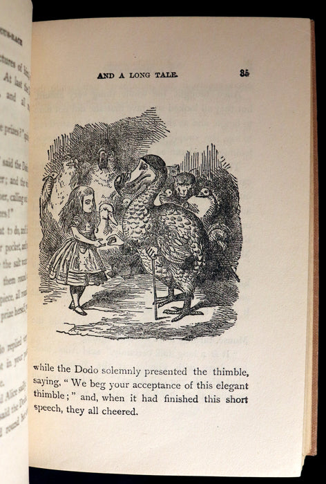 1900 Rare Donohue Edition - Alice's Adventures in Wonderland & Through the Looking-Glass by Lewis Carroll.