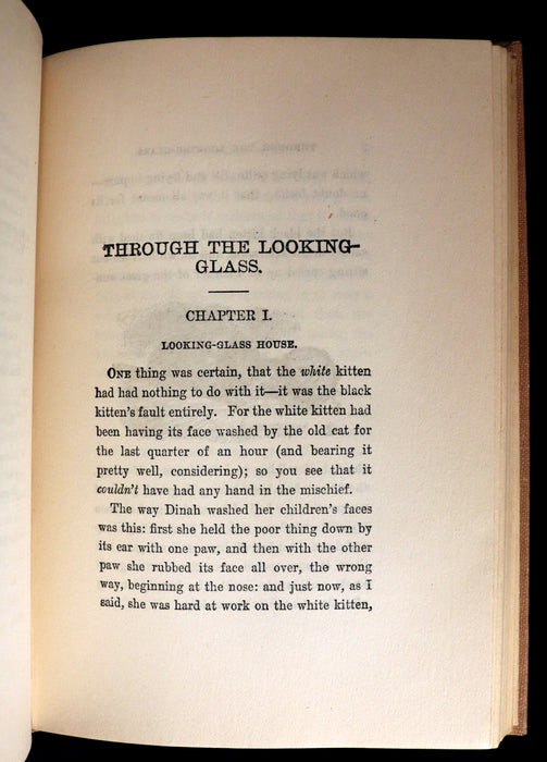 1900 Rare Donohue Edition - Alice's Adventures in Wonderland & Through the Looking-Glass by Lewis Carroll.