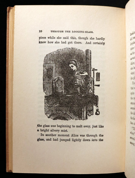 1900 Rare Donohue Edition - Alice's Adventures in Wonderland & Through the Looking-Glass by Lewis Carroll.