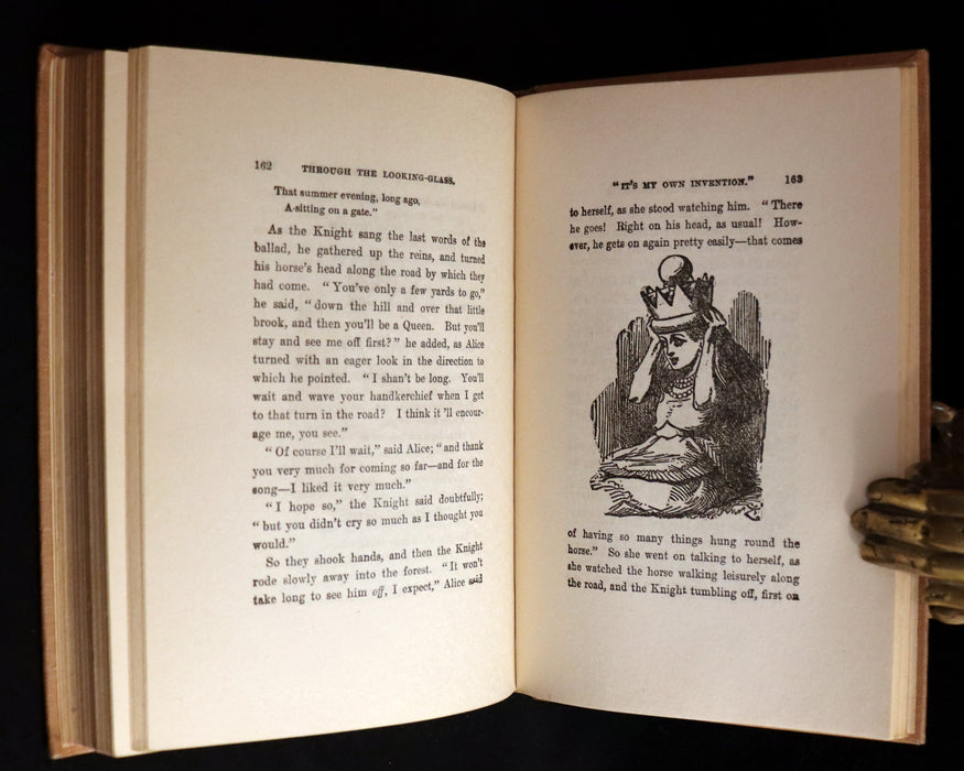 1900 Rare Donohue Edition - Alice's Adventures in Wonderland & Through the Looking-Glass by Lewis Carroll.