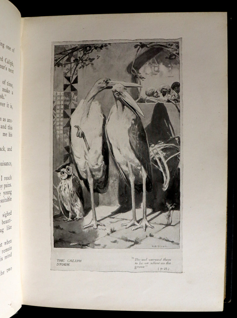 1911 Rare Art Nouveau Book - HAUFF'S Fairy Tales, First illustrated Edition by Arthur A. Dixon.
