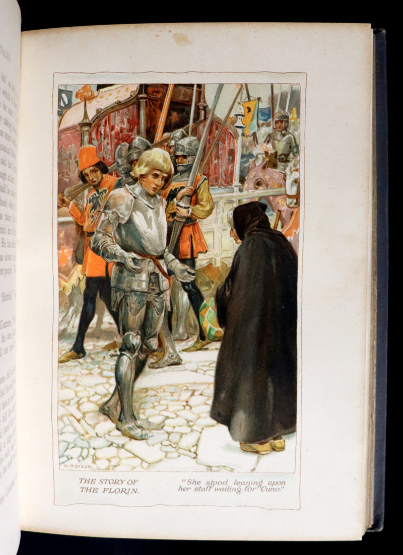 1911 Rare Art Nouveau Book - HAUFF'S Fairy Tales, First illustrated Edition by Arthur A. Dixon.