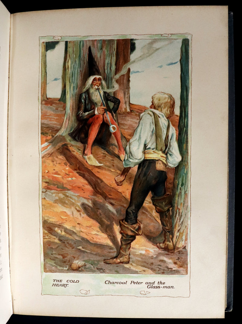 1911 Rare Art Nouveau Book - HAUFF'S Fairy Tales, First illustrated Edition by Arthur A. Dixon.