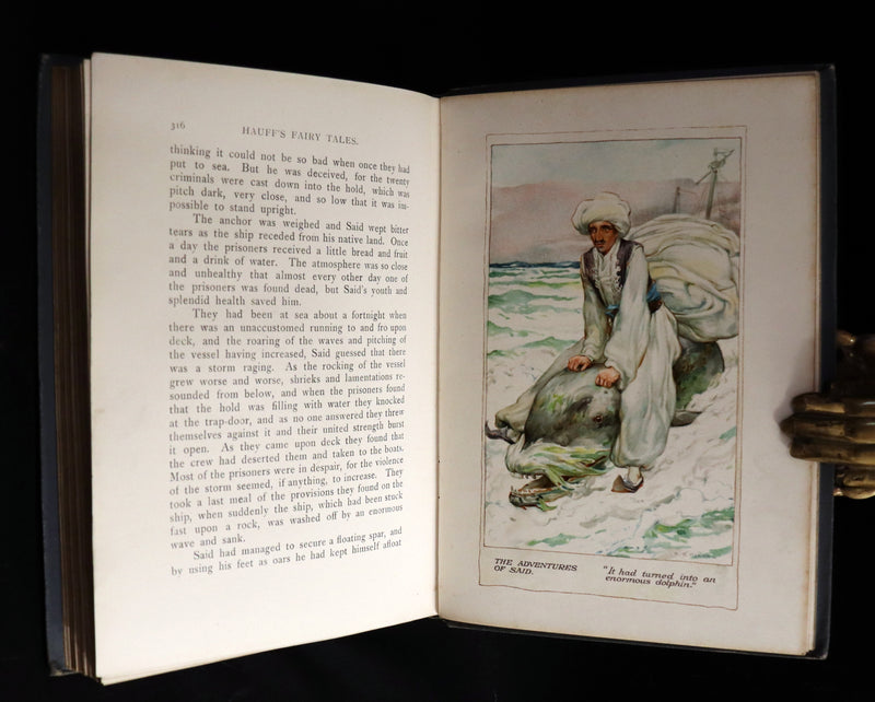 1911 Rare Art Nouveau Book - HAUFF'S Fairy Tales, First illustrated Edition by Arthur A. Dixon.