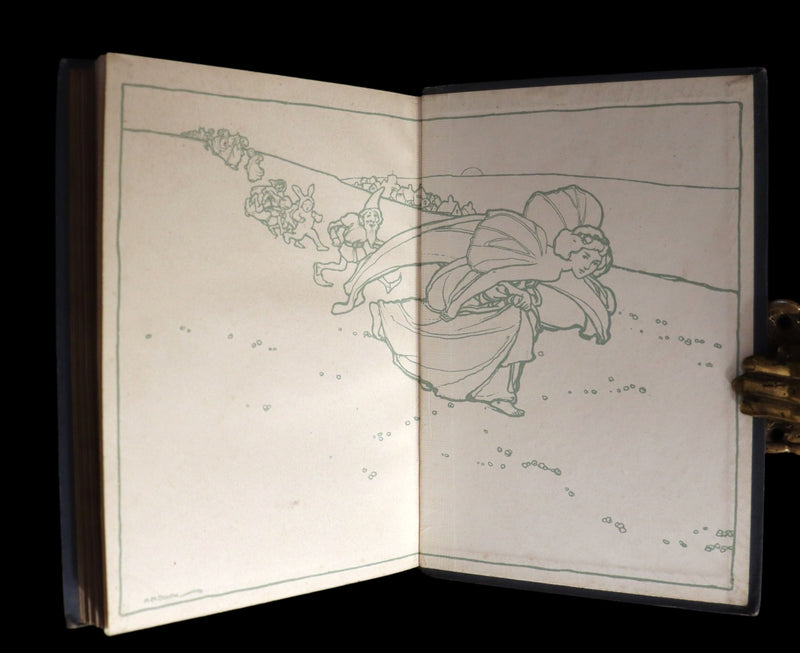1911 Rare Art Nouveau Book - HAUFF'S Fairy Tales, First illustrated Edition by Arthur A. Dixon.