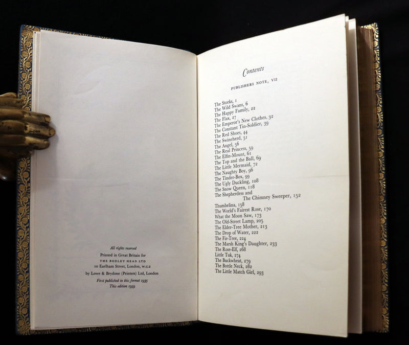 1959 Rare in a Bayntun binding - Andersen's Fairy Tales and Legends illustrated by Rex Whistler.
