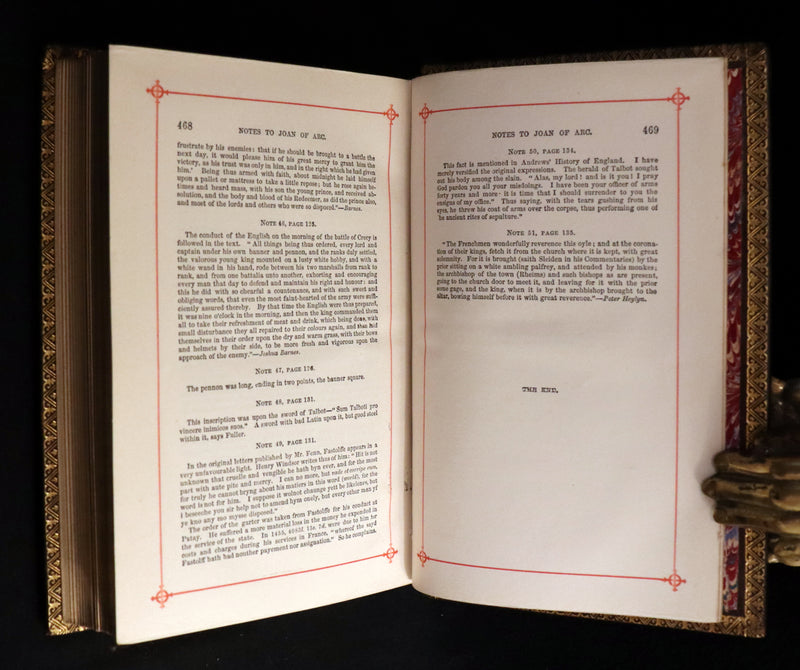 1865 Rare Victorian Book - JOAN OF ARC and Poems by Robert Southey Illustrated by John Gilbert.