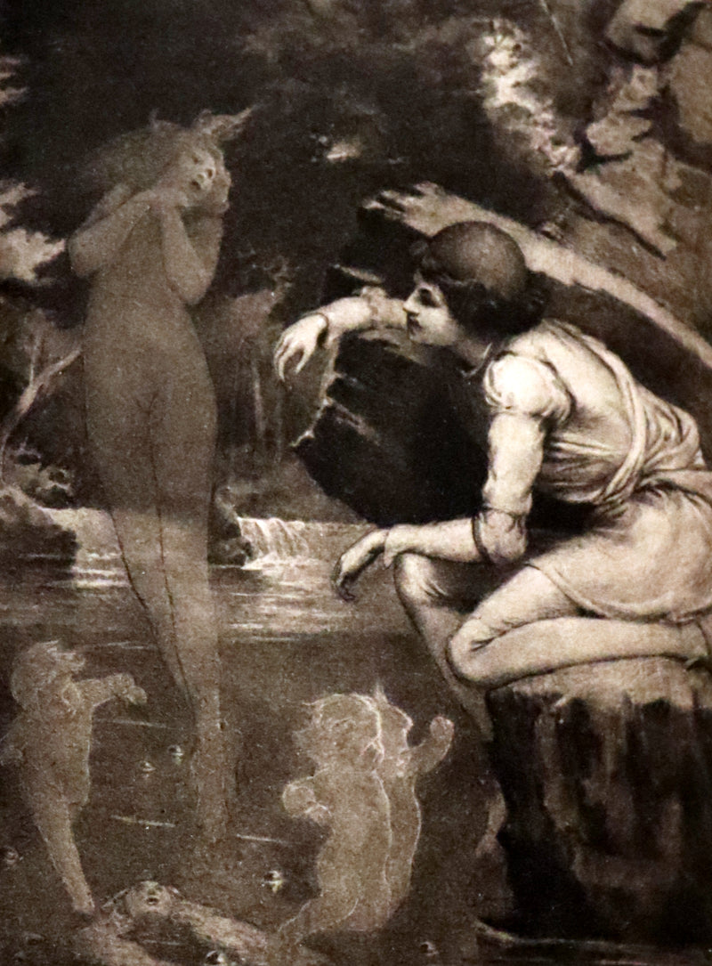 1898 Scarce Pre-Raphaelite Book set - Works of Dante Gabriel Rossetti - Siddal Edition with Bookcase.