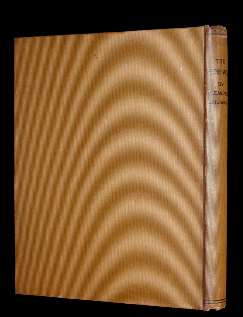 1896 Rare First Edition Book on Werewolves - THE WERE-WOLF by Clemence Housman. Illustrated.