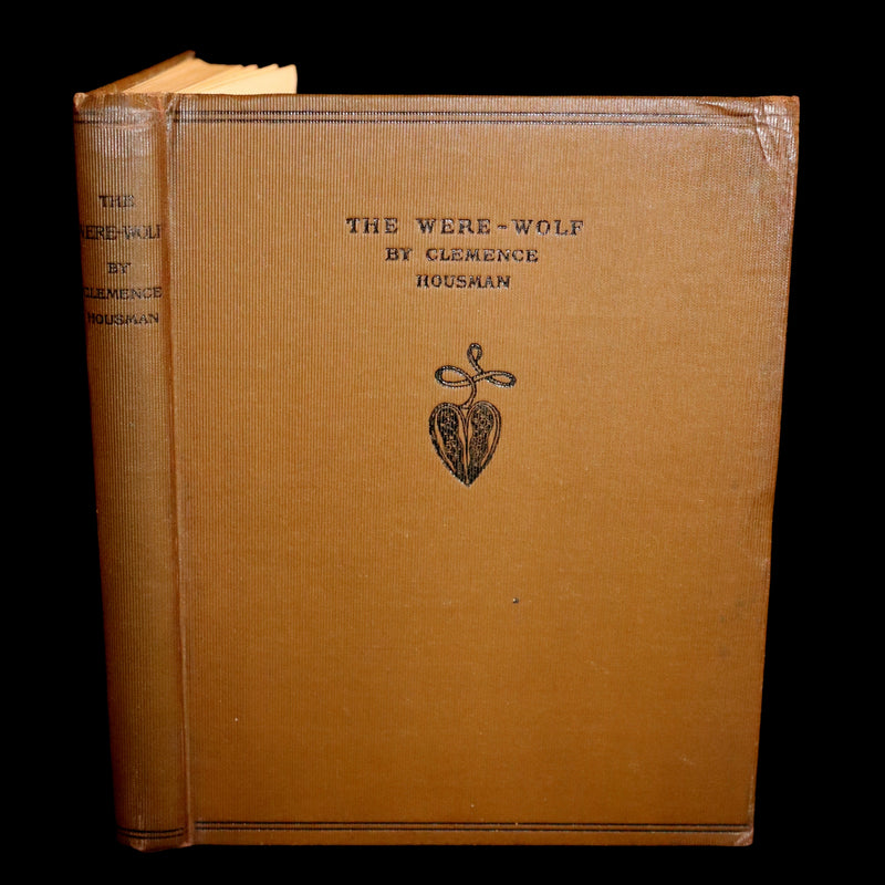 1896 Rare First Edition Book on Werewolves - THE WERE-WOLF by Clemence Housman. Illustrated.