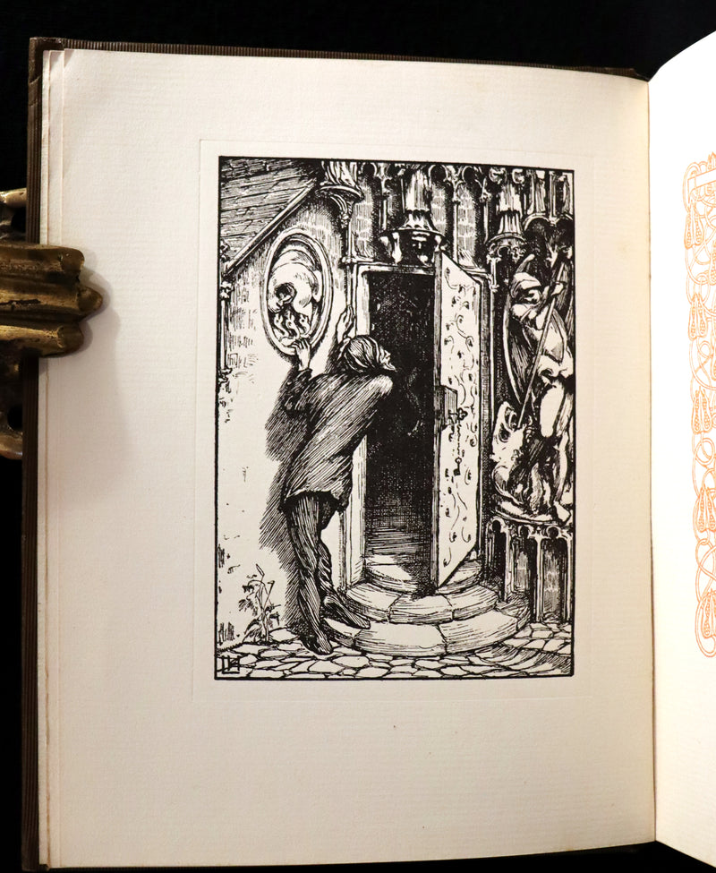 1896 Rare First Edition Book on Werewolves - THE WERE-WOLF by Clemence Housman. Illustrated.