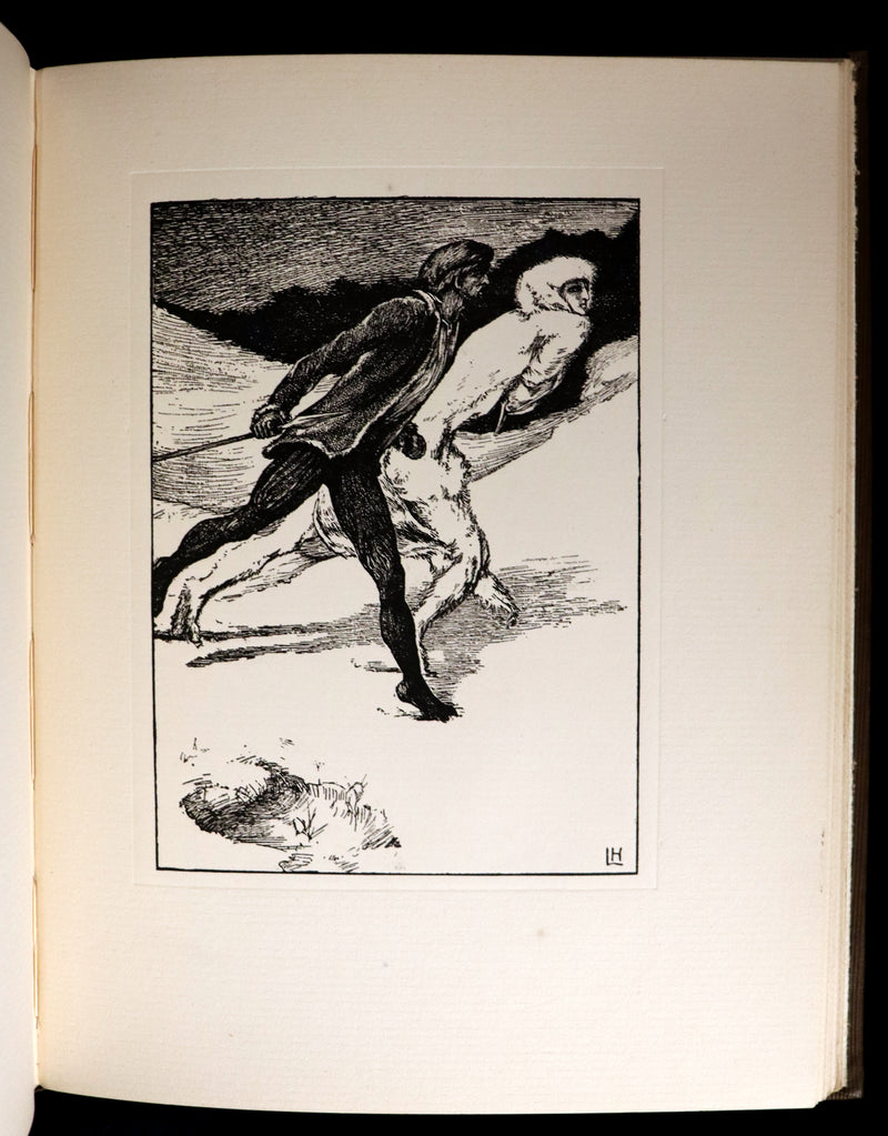 1896 Rare First Edition Book on Werewolves - THE WERE-WOLF by Clemence Housman. Illustrated.