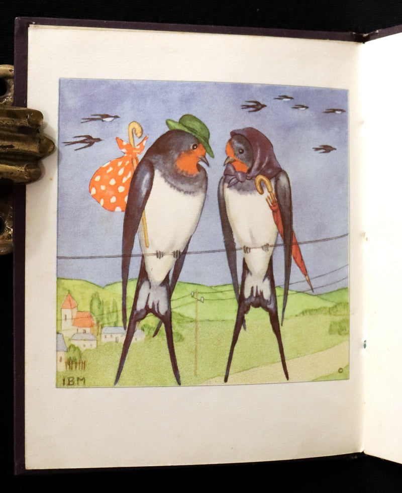 1934 Scarce First English Edition - THE BIRDS' BOOK illustrated by Ida Bohatta Morpurgo.