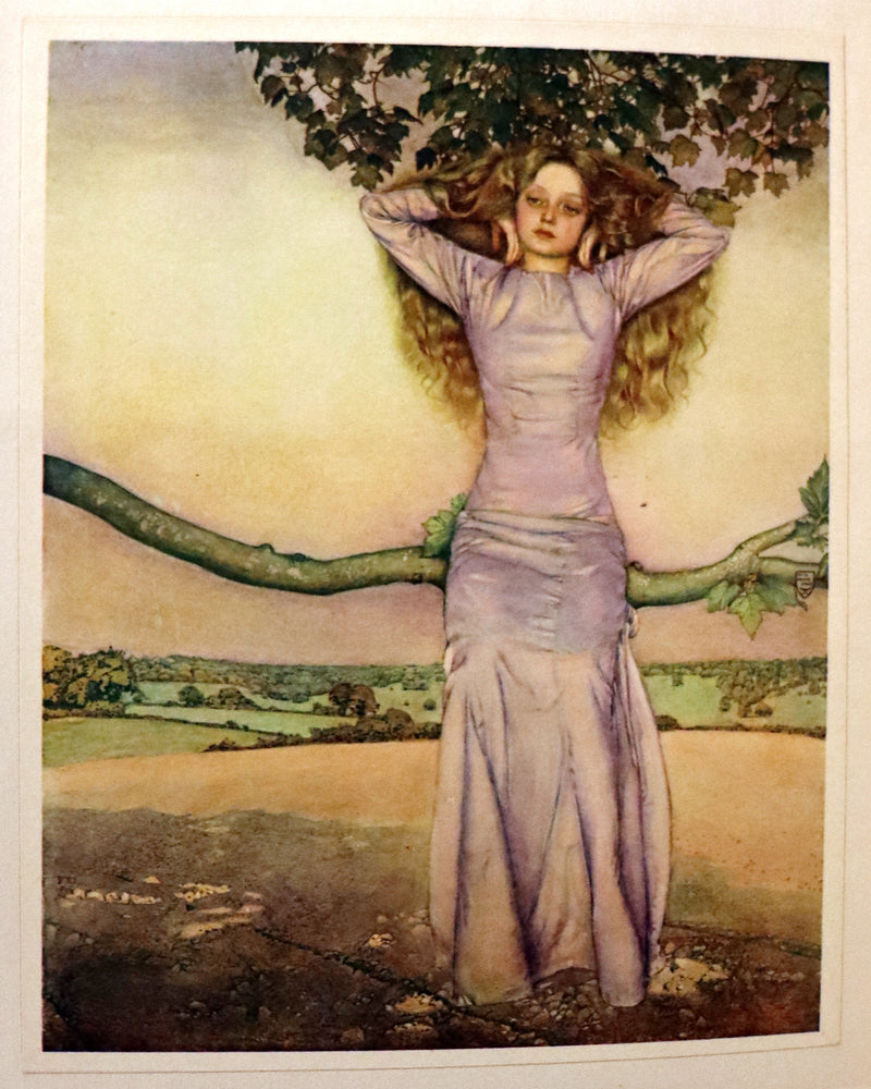 1911 First Illustrated Edition by Keith Henderson - The Romaunt of the Rose by Chaucer. A Medieval Poem.