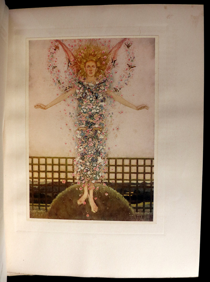 1911 First Illustrated Edition by Keith Henderson - The Romaunt of the Rose by Chaucer. A Medieval Poem.