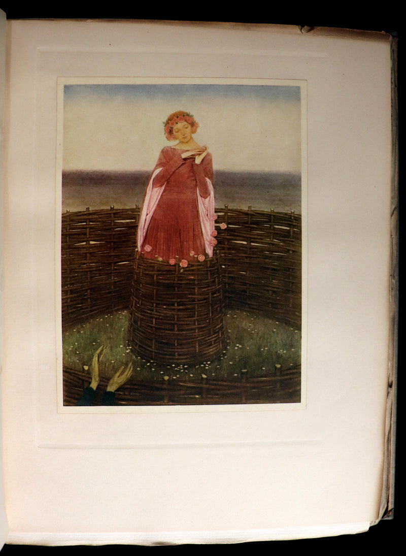 1911 First Illustrated Edition by Keith Henderson - The Romaunt of the Rose by Chaucer. A Medieval Poem.