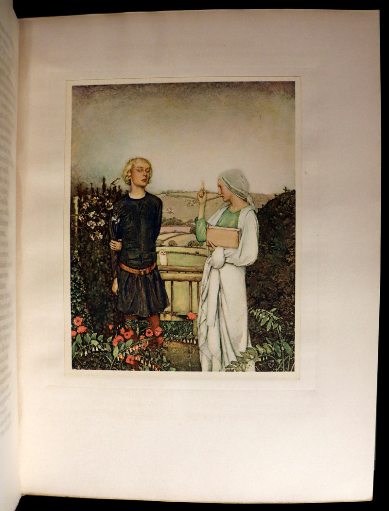 1911 First Illustrated Edition by Keith Henderson - The Romaunt of the Rose by Chaucer. A Medieval Poem.