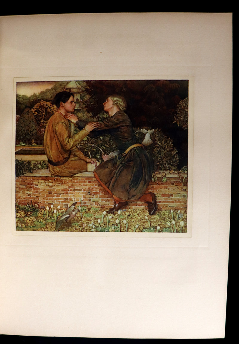 1911 First Illustrated Edition by Keith Henderson - The Romaunt of the Rose by Chaucer. A Medieval Poem.