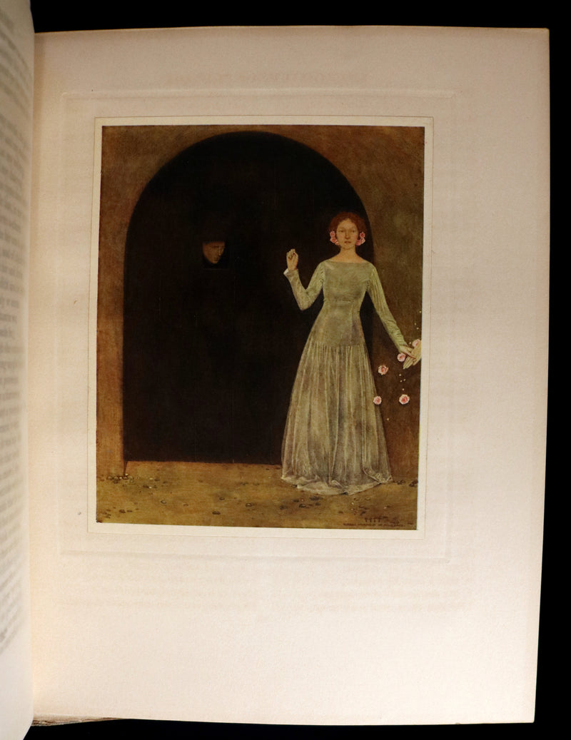 1911 First Illustrated Edition by Keith Henderson - The Romaunt of the Rose by Chaucer. A Medieval Poem.