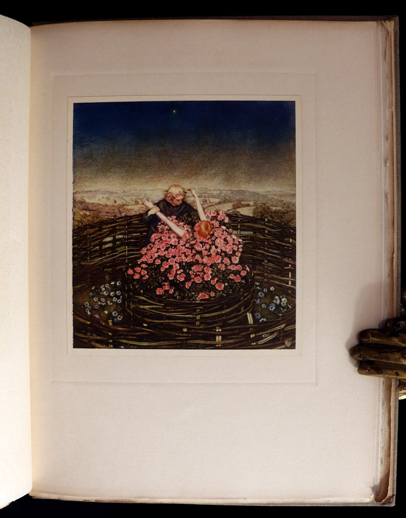 1911 First Illustrated Edition by Keith Henderson - The Romaunt of the Rose by Chaucer. A Medieval Poem.