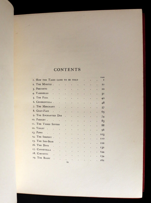 1911 Rare First Edition - STORIES from the PENTAMERONE Illustrated by Warwick GOBLE. Neapolitan Fairy Tale.