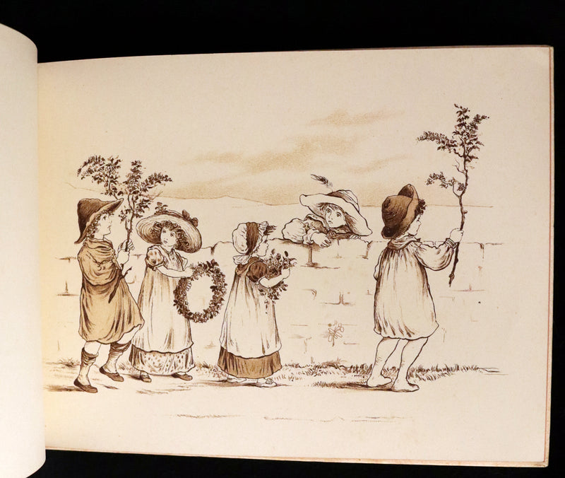 1883 Scarce Victorian Book -  Pictures from the Poets illustrated by T. Pym (Clara Creed). First Edition.