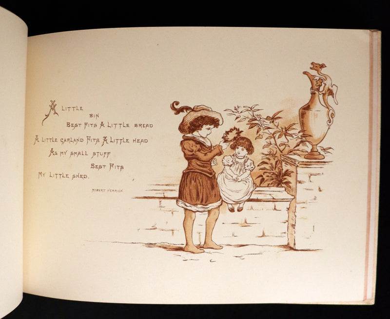 1883 Scarce Victorian Book -  Pictures from the Poets illustrated by T. Pym (Clara Creed). First Edition.