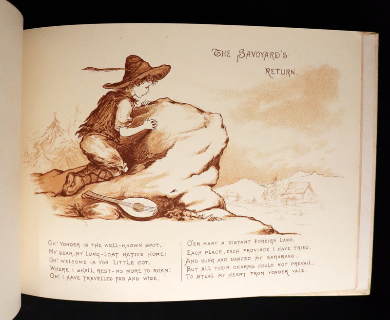 1883 Scarce Victorian Book -  Pictures from the Poets illustrated by T. Pym (Clara Creed). First Edition.