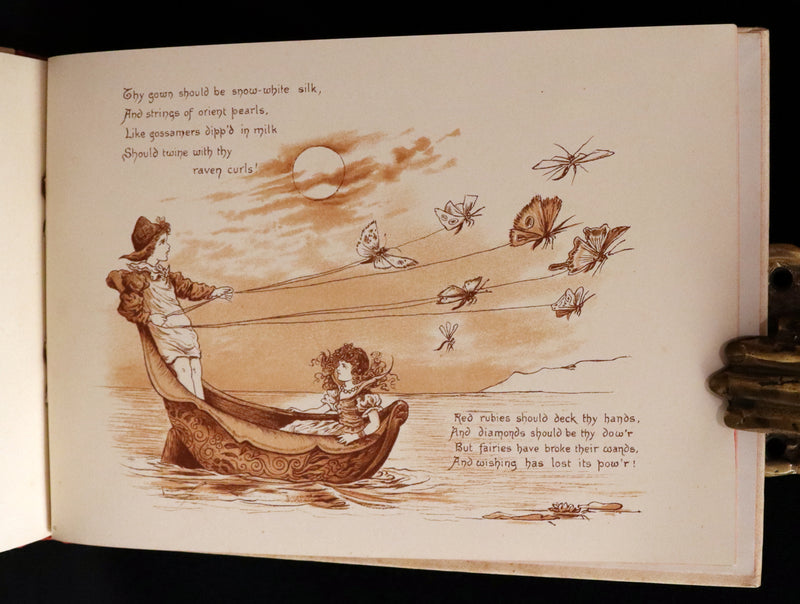 1883 Scarce Victorian Book -  Pictures from the Poets illustrated by T. Pym (Clara Creed). First Edition.