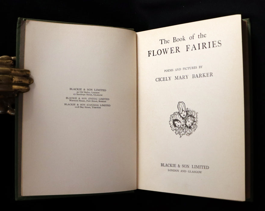 1930 Rare Book - Cicely Mary Barker - THE BOOK OF THE FLOWER FAIRIES. First Edition.