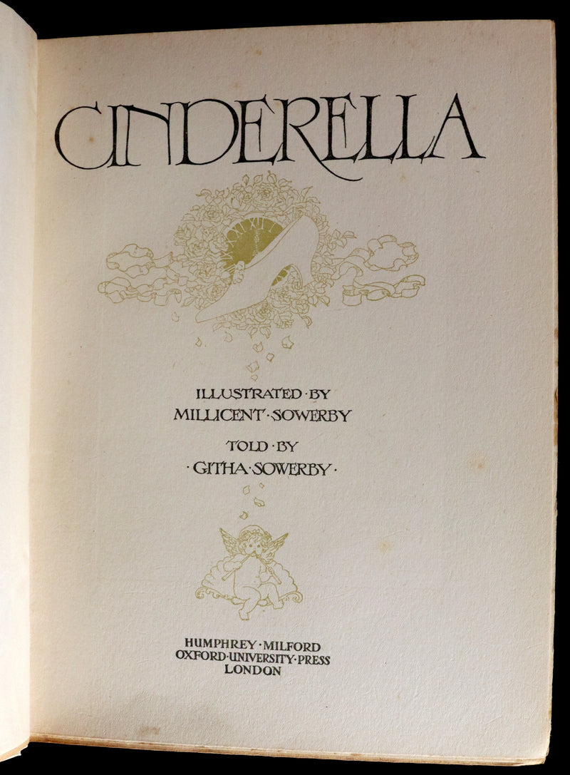 1927 Scarce First Edition - CINDERELLA told by Githa Sowerby & Illustrated by Millicent Sowerby.