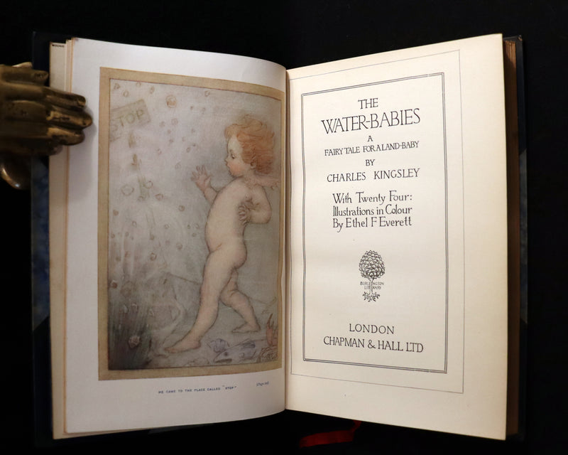 1912 Rare First illustrated Edition by Ethel F. Everett - The Water-Babies Fairy Tale for a Land-Baby.