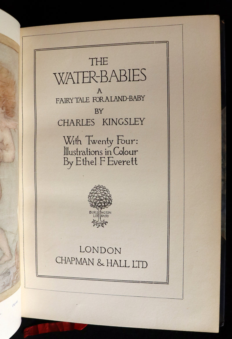 1912 Rare First illustrated Edition by Ethel F. Everett - The Water-Babies Fairy Tale for a Land-Baby.