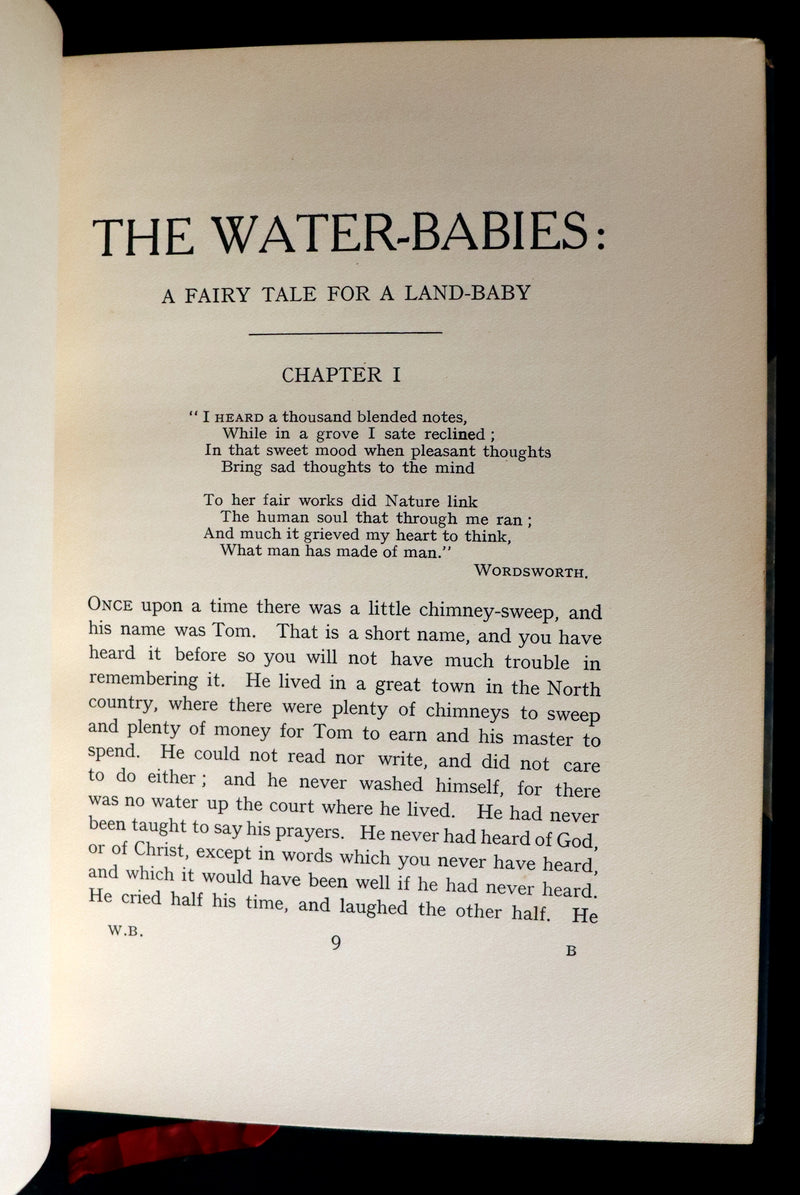 1912 Rare First illustrated Edition by Ethel F. Everett - The Water-Babies Fairy Tale for a Land-Baby.