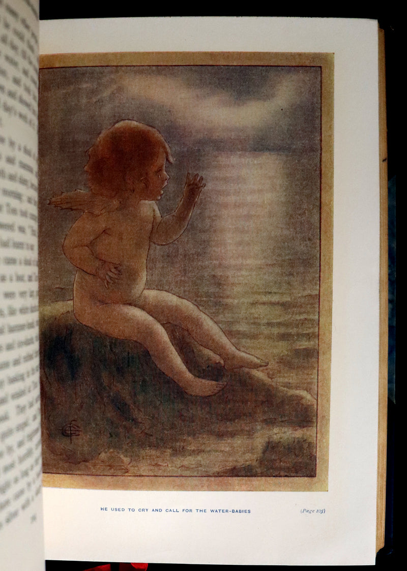 1912 Rare First illustrated Edition by Ethel F. Everett - The Water-Babies Fairy Tale for a Land-Baby.