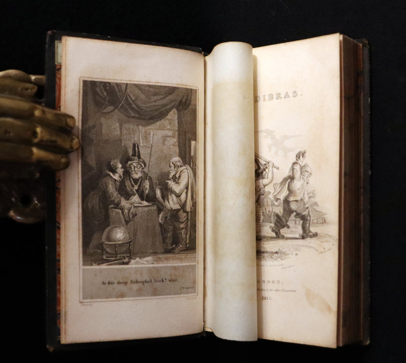 1817 Rare Knightly Adventures Book - HUDIBRAS, in Three Parts, written in the Time of the Late Wars by Samuel Butler.