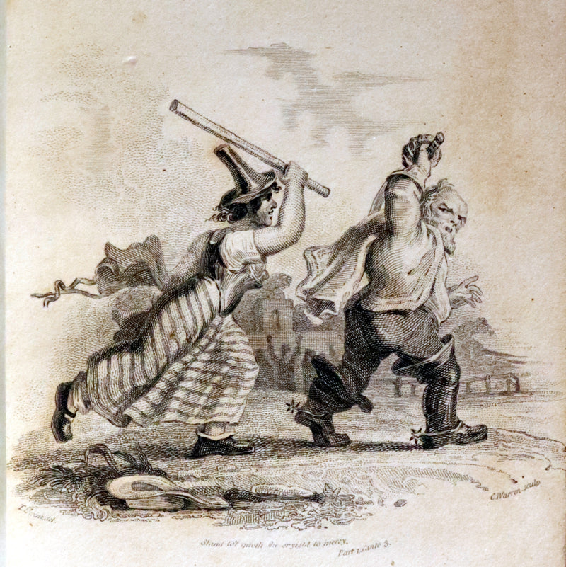 1817 Rare Knightly Adventures Book - HUDIBRAS, in Three Parts, written in the Time of the Late Wars by Samuel Butler.