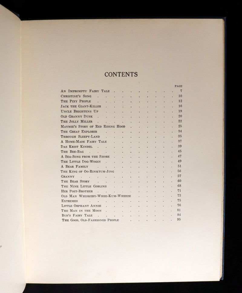 1923 Scarce First Edition - Riley FAIRY TALES illustrated by Will Vawter.