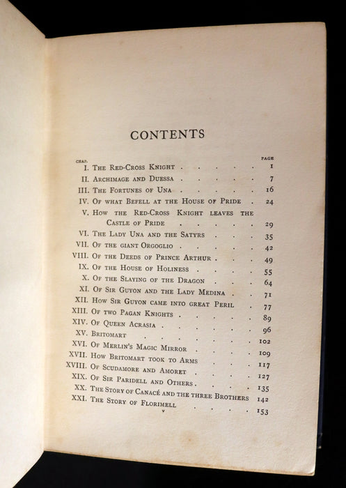 1910 Scarce Book ~ THE FAERY QUEEN and her Knights, Stories from Spencer By A. J. Church. Illustrated.