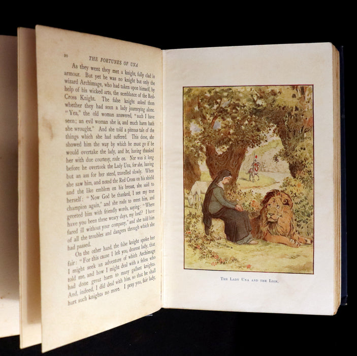 1910 Scarce Book ~ THE FAERY QUEEN and her Knights, Stories from Spencer By A. J. Church. Illustrated.