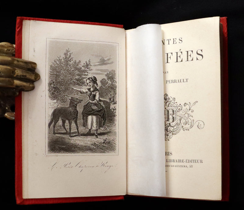 1865 Scarce illustrated French Book ~ Contes des Fees by Charles Perrault - Fairy Tales.