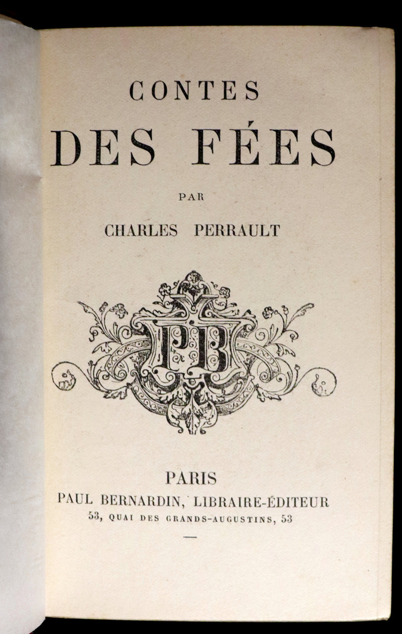 1865 Scarce illustrated French Book ~ Contes des Fees by Charles Perrault - Fairy Tales.