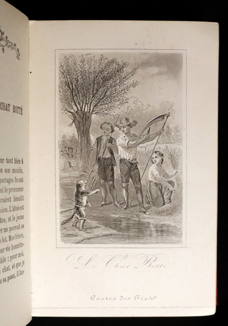 1865 Scarce illustrated French Book ~ Contes des Fees by Charles Perrault - Fairy Tales.