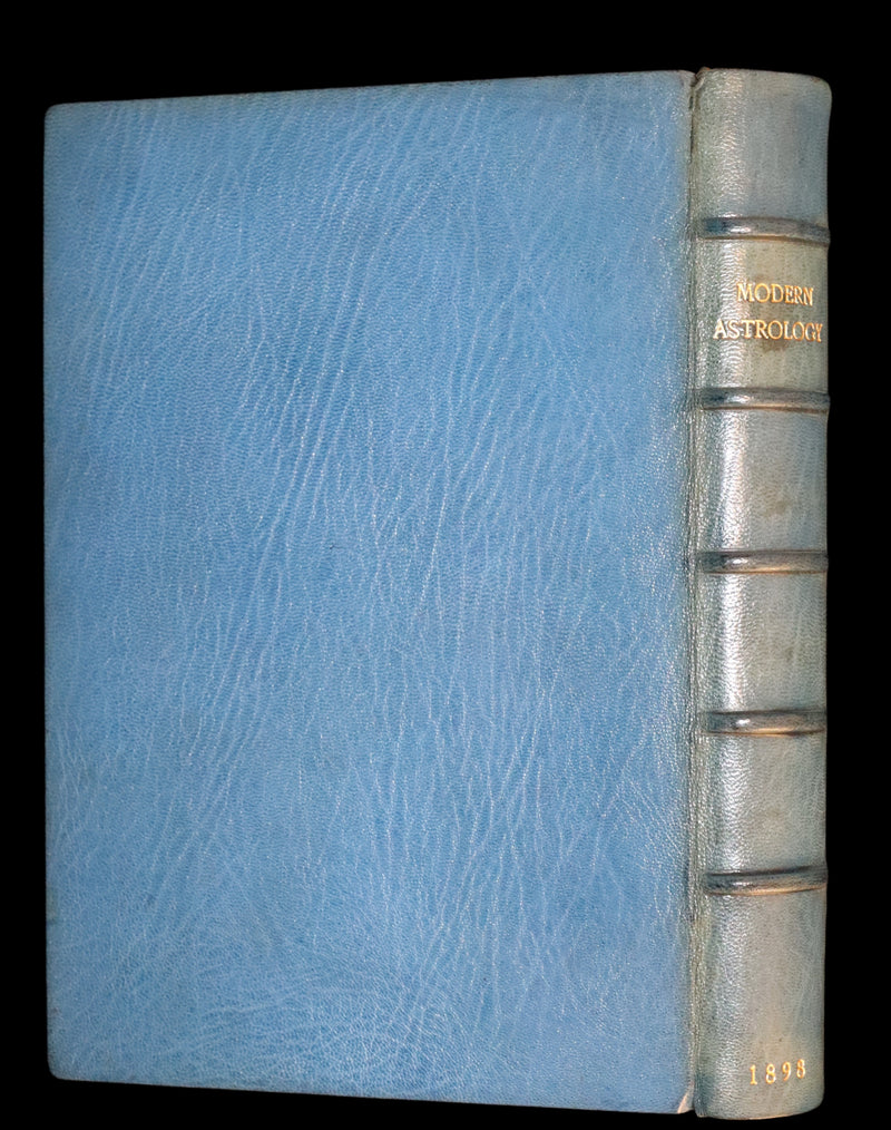 1898 Scarce Book bound by Zaehnsdorf for Asprey - MODERN ASTROLOGY - The Astrologers' Magazine by Alan Leo. Copy of Governor Charles Edison.