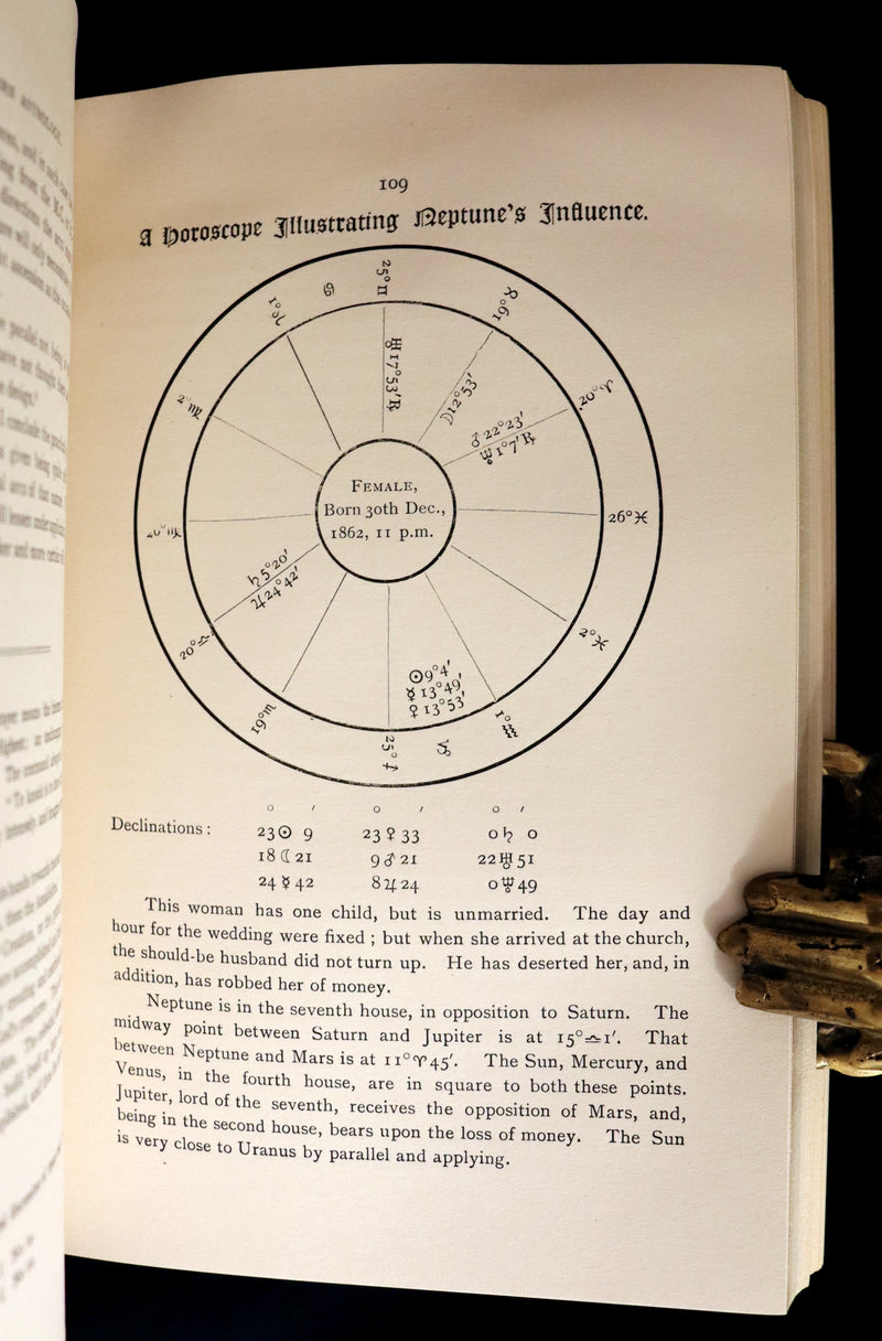 1898 Scarce Book bound by Zaehnsdorf for Asprey - MODERN ASTROLOGY - The Astrologers' Magazine by Alan Leo. Copy of Governor Charles Edison.