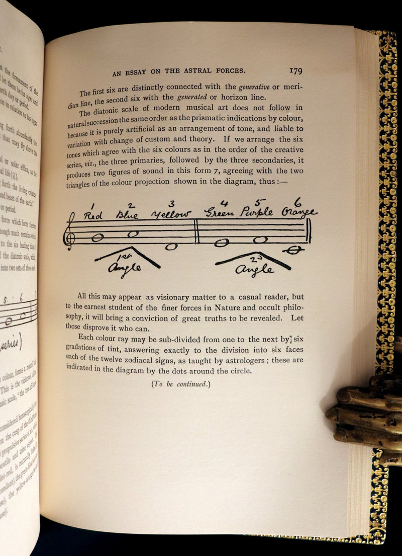 1898 Scarce Book bound by Zaehnsdorf for Asprey - MODERN ASTROLOGY - The Astrologers' Magazine by Alan Leo. Copy of Governor Charles Edison.