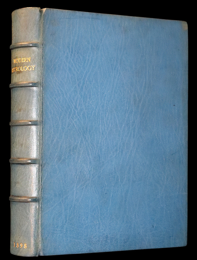 1898 Scarce Book bound by Zaehnsdorf for Asprey - MODERN ASTROLOGY - The Astrologers' Magazine by Alan Leo. Copy of Governor Charles Edison.